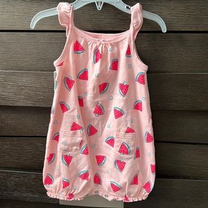 Carters Strawberry button Romper